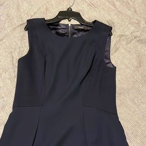 Navy dress with cutout hem. ****SOLD